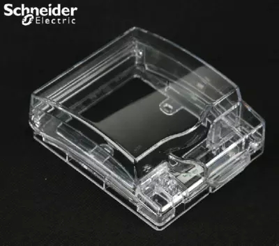 Schneider Waterproof Case Transparent Bathroom Makeup Room Switch Socket Anti Splash Box Home Anti-Bug Dust Outdoor Rain Protection