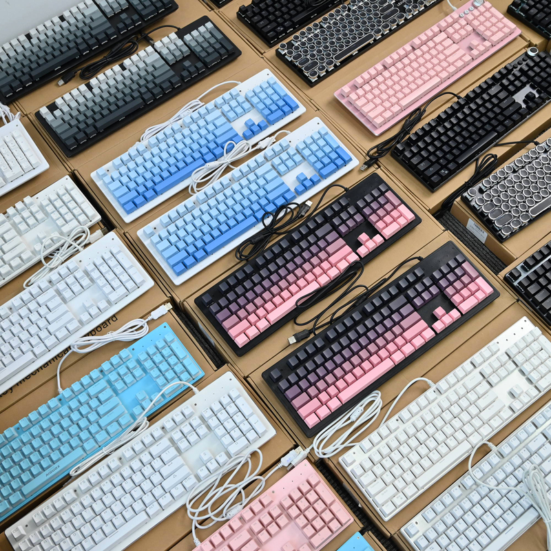 Gaming E-Sports Mixed-Light Mechanical Keyboard Wired Keyboard 104 Keys Full Anti-Ghosting Blue Axis Red Axis Black Axis Brown Axis