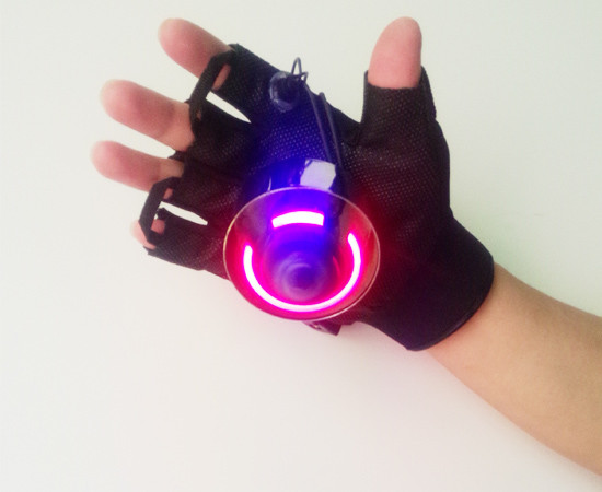 đèn led nháy đuổi Găng tay Laser Găng tay Swirl Thiết bị sân khấu Đạo cụ biểu diễn Laser Head Găng tay phát sáng đèn led đường phố