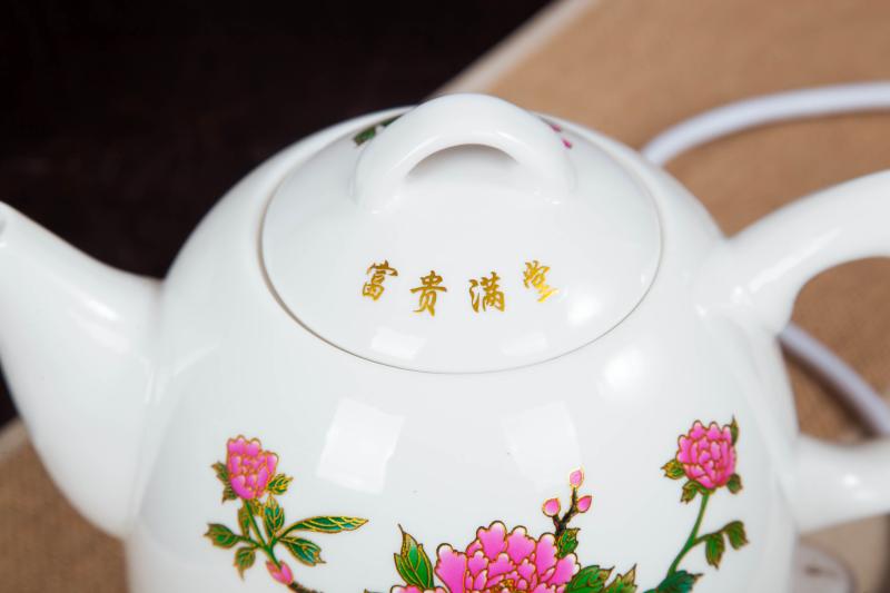 ấm siêu tốc giá rẻ Jingdezhen ấm đun nước điện gốm sứ lớn màu xanh và trắng ấm đun nước nhà bằng thép 304 ấm trà tự động tắt nguồn bình siêu tốc lock and lock