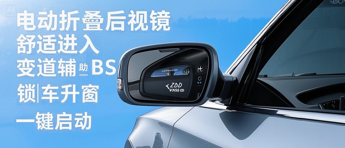 电动折叠后视镜专业店的LOGO