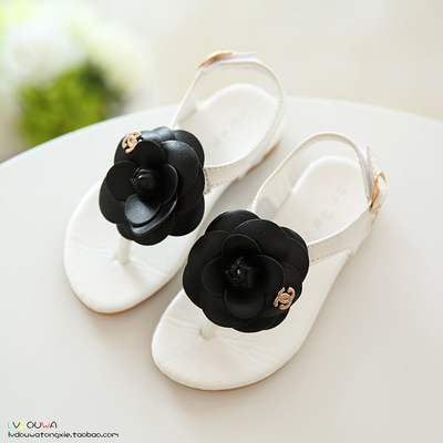 2015 summer new Korean girl sandals princess shoes children's sandals girls shoes small fragrance slippers 包邮