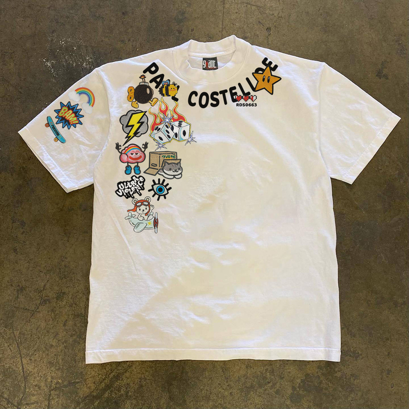 Earn Money to Buy a Sports Car, Pure Cotton 300g Summer American-Style Cartoon Versatile Couple Short-Sleeve T-Shirt with a High-End Feel ins Earn Money to Buy a Sports Car, Pure Cotton 300g Summer American-Style Cartoon Versatile Couple Short-Sleeve T-Shirt with a High-End Feel ins