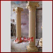 Relief customised sandstone sculptures GRP antique bronze resin foam cast copper columns Roman columns Eurostyle column decorations