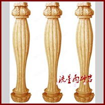  Meteor shower sandstone relief railing column Garden landscape Sandstone sculpture FRP hotel villa home improvement materials