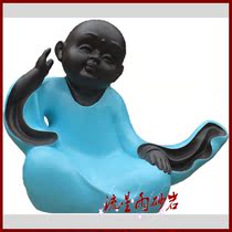 Meteor shower sandstone relief FRP small monk sandstone sculpture Temple Hotel Villa community decoration materials