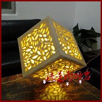 Meteor shower sandstone relief column leaf hollow Pier garden sculpture glass fiber reinforced plastic home decoration hotel decoration material