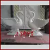 Special sand rock relief swan water jet glass fiber fountain Hotel villa Garden sculpture Home decoration fountain material