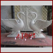 Sandstone Relief Custom Swan Water Jet GRP Resin Spray Pool Hotel Garden Sculpture Pendulum of Fountain Decoration