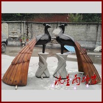 Sandstone relief round carving peacock spray water landscape garden sandstone sculpture glass fiber reinforced plastic Hotel Villa home decoration materials