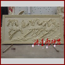 Meteor shower sandstone relief glass fiber reinforced plastic eight jujun background wall sandstone murals Hotel Villa home decoration materials