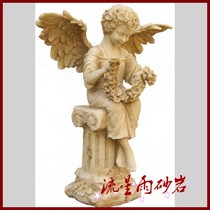 Meteor shower sandstone relief Angel Garden sandstone sculpture glass fiber reinforced plastic Hotel Villa home decoration materials
