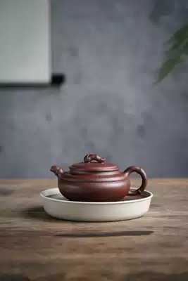 Taoying sand art Yixing original mine purple sand craft making pot famous owner full-made original mine purple mud Ruyi bamboo pot 220CC