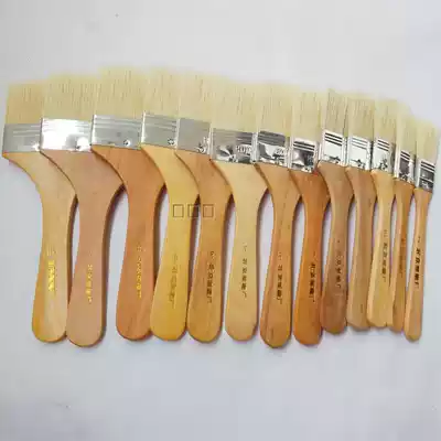 Extra-large quality bristle board brush medium long rod pig hair oil painting brush row brush large area gouache acrylic painting brush