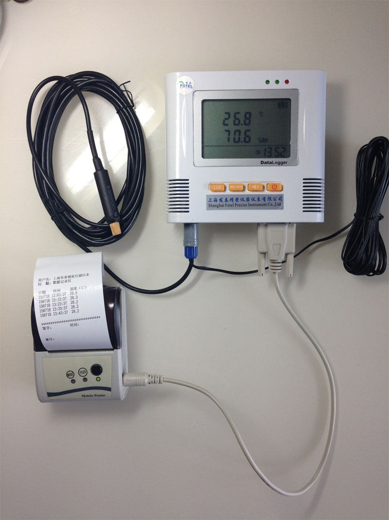 Shanghai Fatai print function temperature and humidity recorder L95-2P refrigerated truck temperature and humidity monitoring