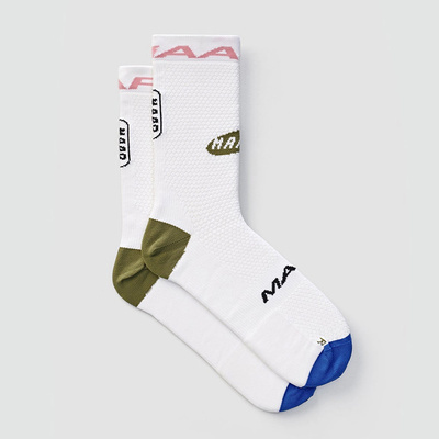 Maap Cycs Cycling Compression Socks Adaptsock Breathable Moisture-Wicking Breathable Mid-Calf Socks for Road Bikes