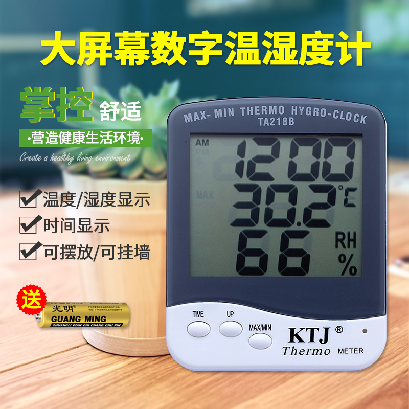 Indoor temperature and humidity meter high-precision home electronic thermometer hygrometer industrial temperature and humidity meter TA218B