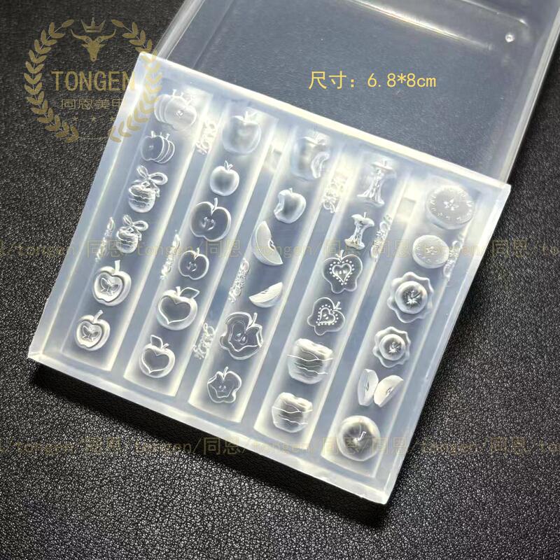 Original Nail Art Apple Mold Wearable Nails Exquisite Three-Dimensional Fruit Decoration Multi-Element Style Original Nail Art Apple Mold Wearable Nails Exquisite Three-Dimensional Fruit Decoration Multi-Element Style