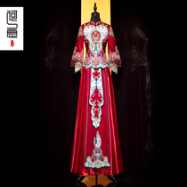 New Xiuhe clothing bride Chinese wedding wedding toast clothing thin style clothing vintage winter show kimono