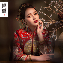 Xiuhe clothing 2021 new wedding dress female wedding dress Chinese bridal clothing Chinese style dragon and phoenix coat winter show kimono