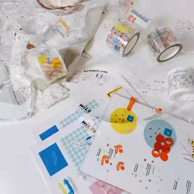 Four pieces | nemosissy small flower round Standard stickers cute embellished hand account collage spot