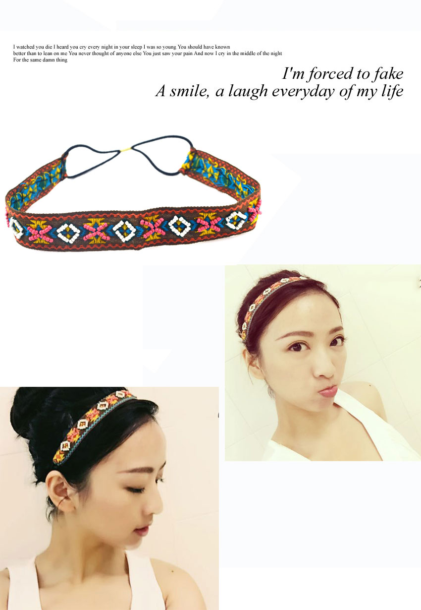 Dây buộc tóc nữ lưới màu đỏ kẹp tóc đẹp phiên bản Hàn Quốc của thể thao hoang dã đơn giản siêu cổ tích tươi ra vành đai trước - Phụ kiện tóc phụ kiện tóc xinh
