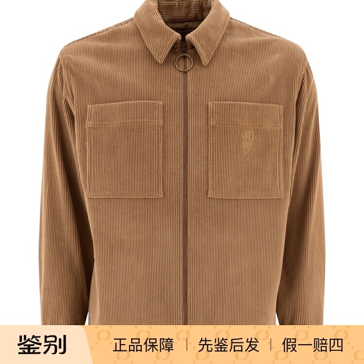 Burberry Men's Long-Sleeved Jacket-Style Shirt 80972511 Burberry Men's Long-Sleeved Jacket-Style Shirt 80972511