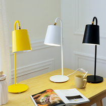 Nordic office study work lamp eye protection desk student girl heart ins modern simple bedroom bedside lamp