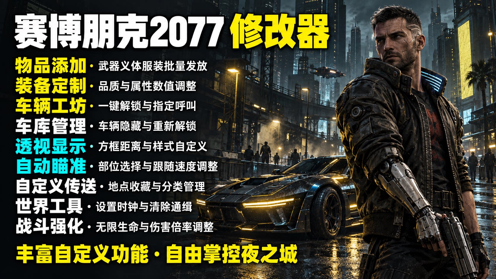 【大母鹅修改器】赛博朋克2077（Cyberpunk2077）