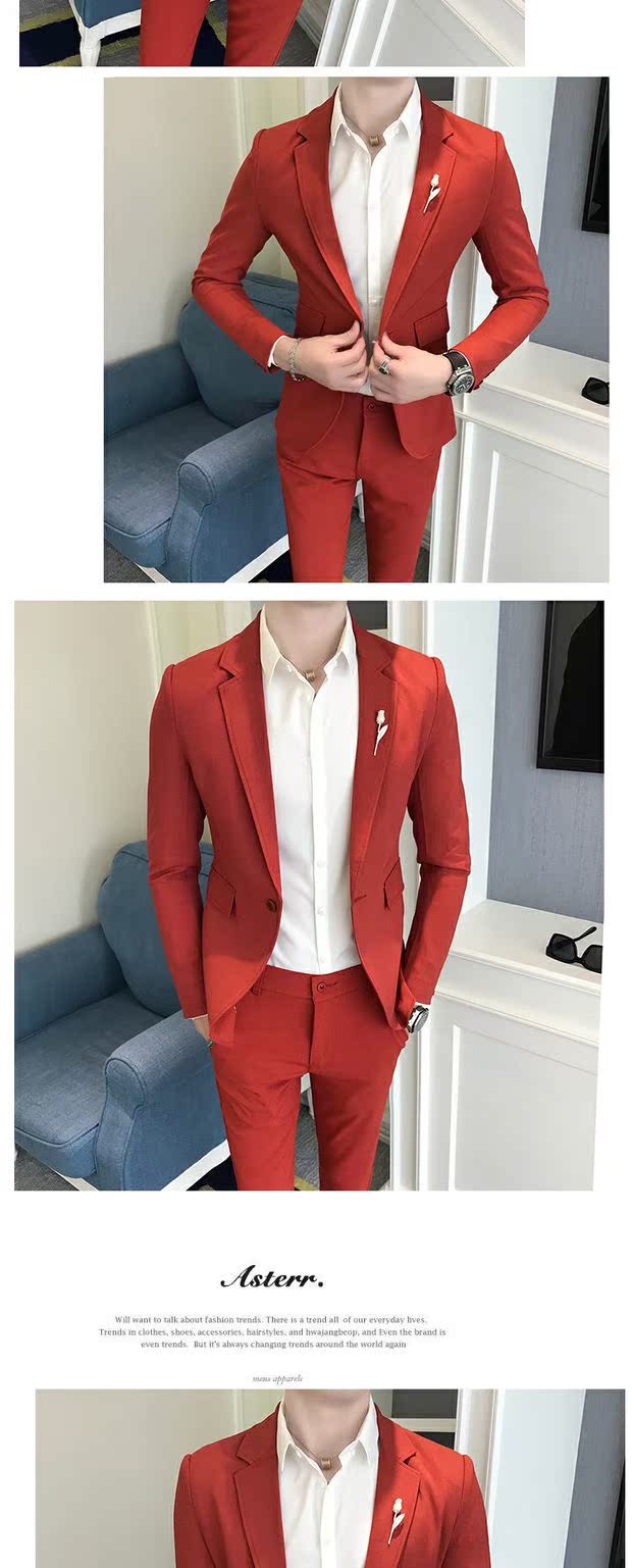 Bộ đồ vest nam phù rể mỏng phù rể váy cưới hộp đêm công sở phiên bản Hàn Quốc đẹp trai phù hợp với hai bộ thủy triều nam vest nam