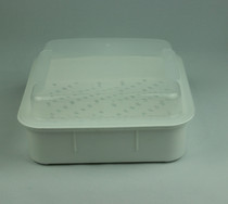 Double-layer steam box for the special steam box of the microwave oven