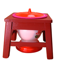 плевательница 宝宝新款静语竹木老人小孩成人便盆幼儿园实木马桶凳防摔坐便器