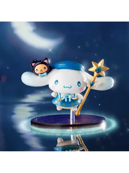 正品三丽鸥家族星夜派对魔法师盲盒网红桌面摆件装饰品直销PVC