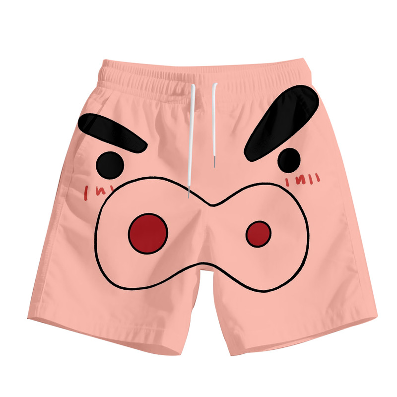 Crayon Shin-Chan Chubby Zaemon Shorts Unisex Loose Quick-Dry Beach Shorts Student Sports Casual Five-Point Shorts