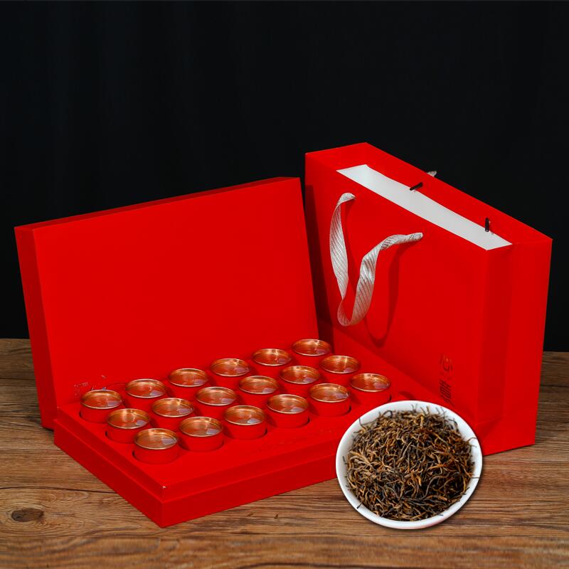  紅茶金駿眉鐵觀音大紅袍組合禮盒裝2021新茶濃香茶葉中秋送禮36罐