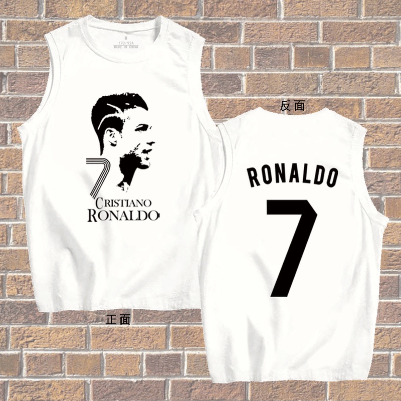 Cristiano Ronaldo No. 7 Sleeveless T-Shirt for Men and Women, Football Fan Casual Vest Cristiano Ronaldo No. 7 Sleeveless T-Shirt for Men and Women, Football Fan Casual Vest