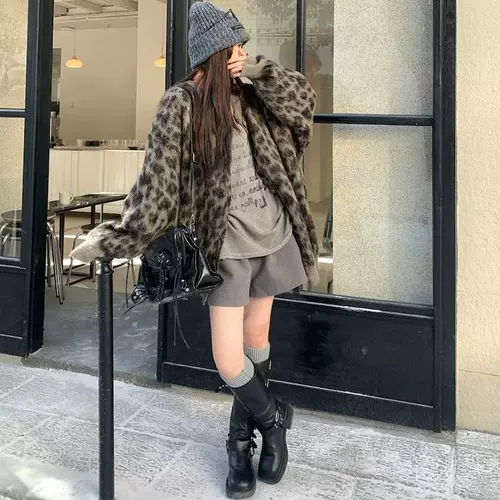 Ретро кардиган, куртка, свитер для отдыха, в американском стиле, 2024 года, осенний, в корейском стиле, увеличенная толщина