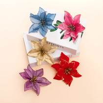  Christmas decoration supplies Color simulation Christmas flowers Christmas Tree pendant New Years Day scene layout dress-up props