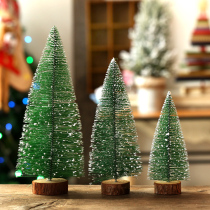 Christmas Decorations Snowscape Pine pines Pendulum Pieces Desktop Dress Arrangement Mini Christmas Tree Three sets of childrens gifts