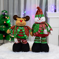 Christmas Decorations Cloth Art Old Man Snowman Doll Doll Retractable Paparazzi Christmas Tree Scene Placement Pendulum