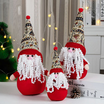 Christmas decorations Santa Claus snowman dolls three-mouth home paparazzi Gift Tabletop Pendulum scene arrangement