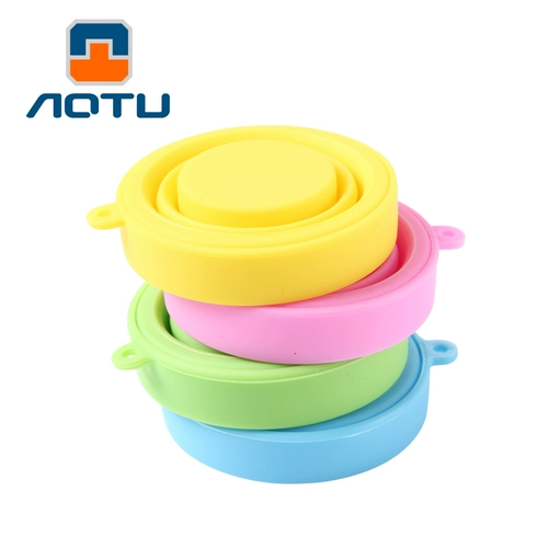 Портативный силиконовый складной чашка, высокотемпература на открытом воздухе спортивная чашка для защиты окружающей среды AT8854