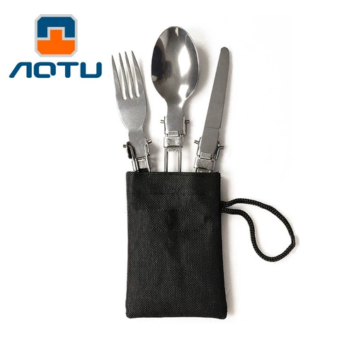 Дорожная посуда для путешествий, комплект из нержавеющей стали, 3 предмета