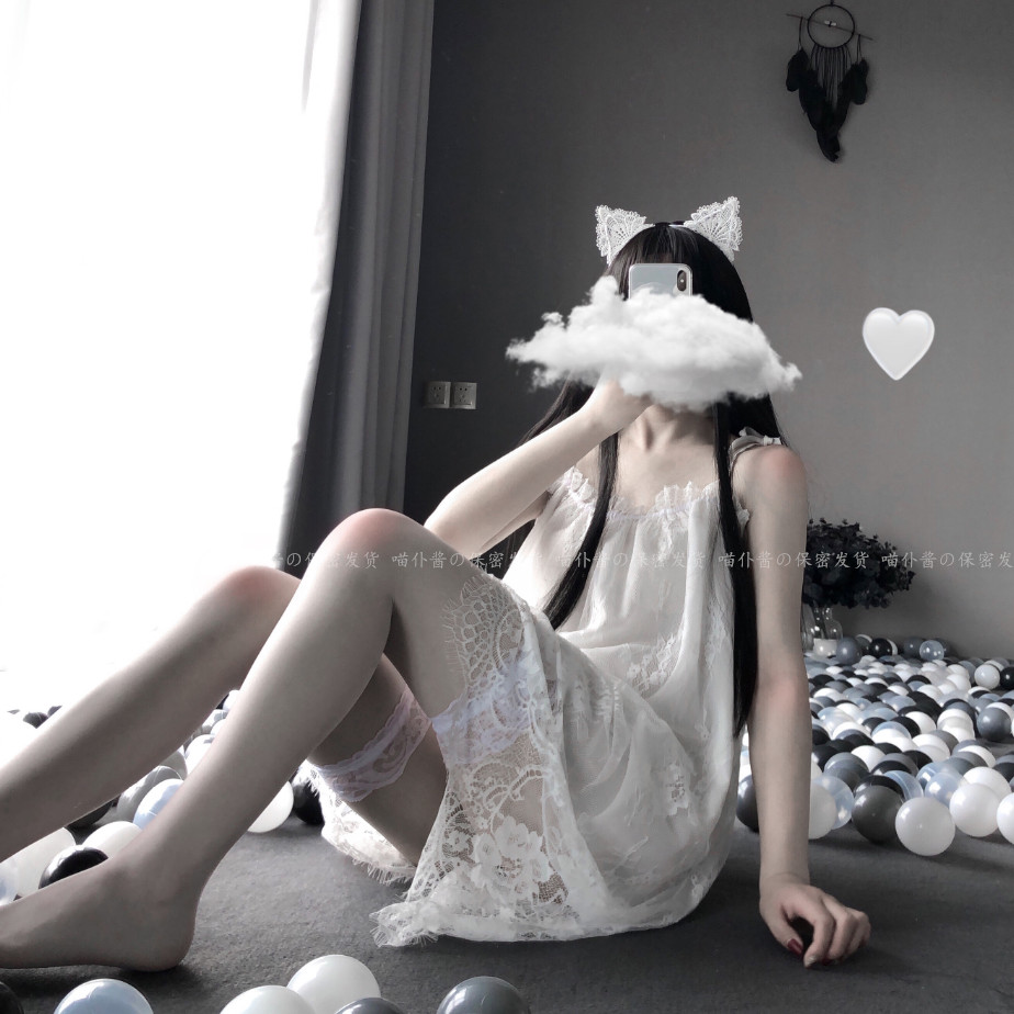 Sexy Seductive Lace Harnesses Sleeping Dresses Big Sizes Private Room Love Flirting Underwear Ultra Fairy Clear Pure School Girl Fire And Hot Uniform Riot