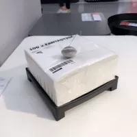 Ikea Homencic покупка никническая салфетка диск черная бумага поддоны 22*22*5 см
