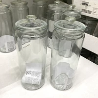 Ikea Homencic Boypasing Vadan Прикрепленная крышка для хранения бака прозрачная стеклянная банка 1,8 литра