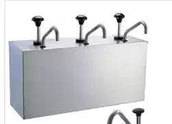 Stainless steel sauce pump Three-head sauce box Sauce box seasoning bottle can squeeze sauce pump pressure sauce pump