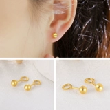 金大生 Золотое ювелирное украшение, золотые модные серьги