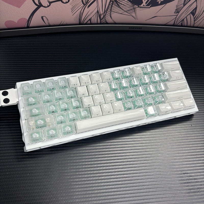 Zhuji Se (Wooting60He+/V2 Alternative) Fully Customized Keyboard | Magnetic Switch Hollow Shell Customization Modification