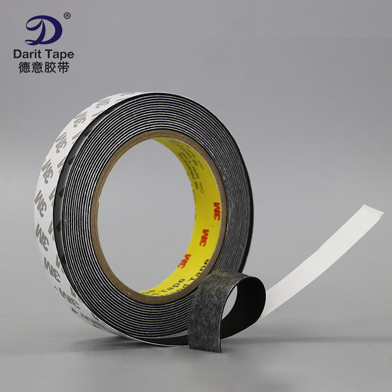 3M black sponge single side adhesive 1mm thick EVA cushion anti-collision sealing foam tape 1-2-3-4-5CM